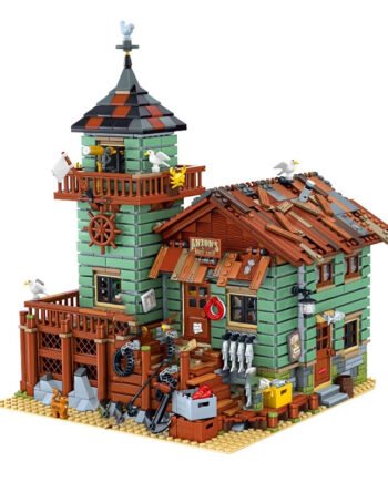 Blocks Bricks Old Fishing House Series Captain's Wharf Toys For Kids Christmas Gifts