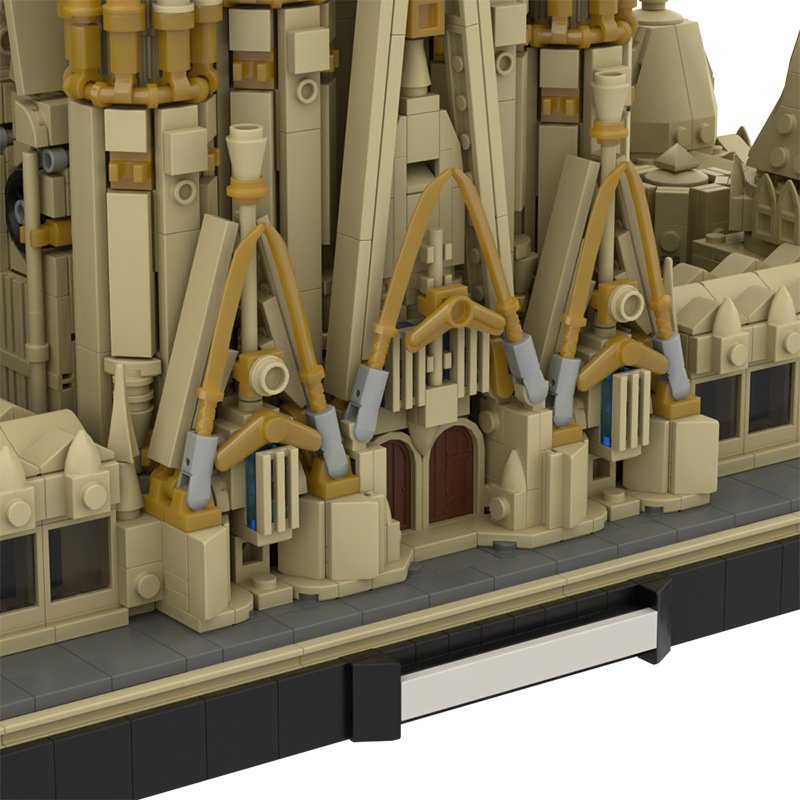 Street View Building Series Barcelona Sagrada Familia Building Block Set Model