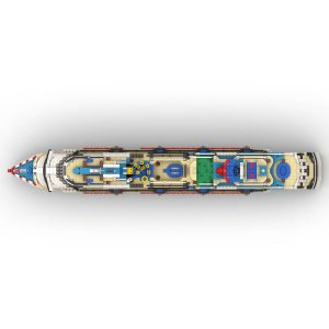 Building Block Toy Gift Set Compatible With Carnival Dream Cruise Luxury Cruise Ship Cruise Ship