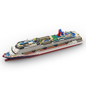 Building Block Toy Gift Set Compatible With Carnival Dream Cruise Luxury Cruise Ship Cruise Ship