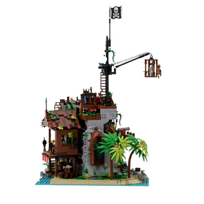 Pirate Era Bobo Bay Confinement Island Forbidden Island Compatible With Assembled Building Block Toys