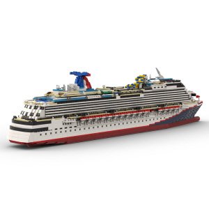 Building Block Toy Gift Set Compatible With Carnival Dream Cruise Luxury Cruise Ship Cruise Ship