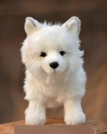 Simulation arctic fox plush toy doll