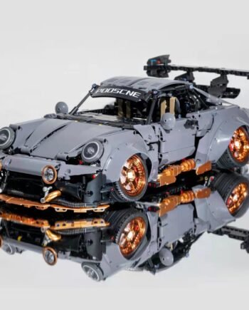 Cement Gray Sports Car Assembled Building Block Toys