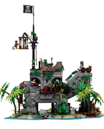 Pirate Era Bobo Bay Confinement Island Forbidden Island Compatible With Assembled Building Block Toys