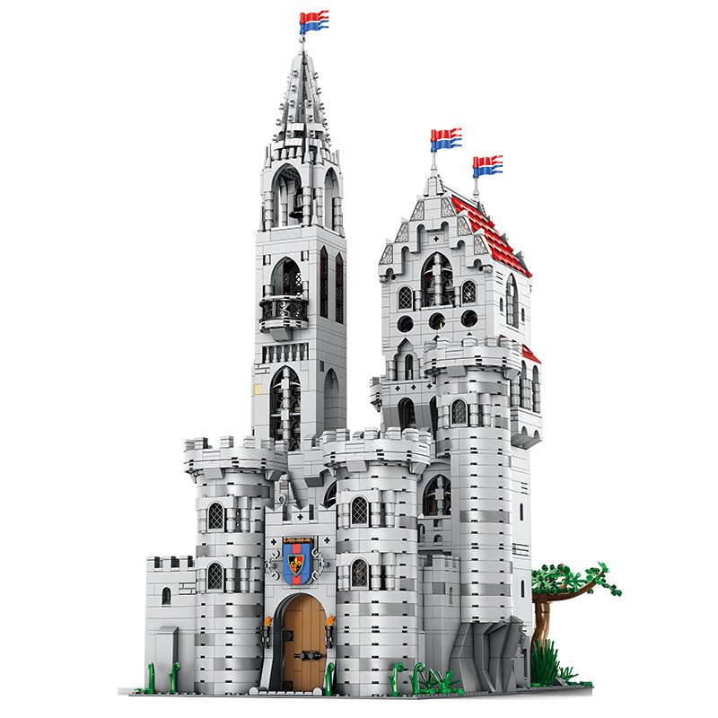 Street View King Castle Building Blocks Building Model
