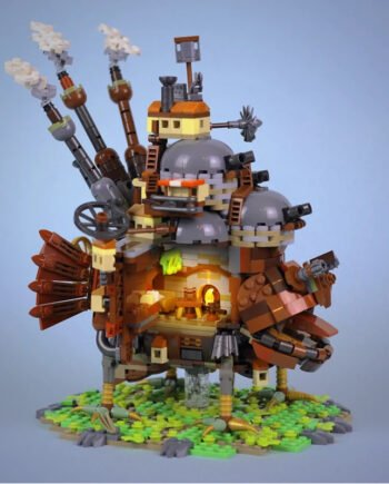 Mobile Moving Castle Splicing Toy Model Building Blocks