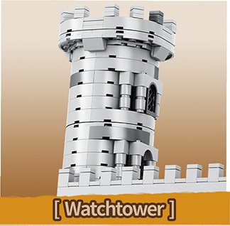 Street View King Castle Building Blocks Building Model