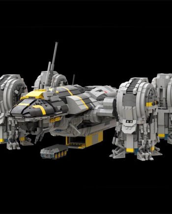 Assembled Building Blocks Large Spacecraft Model Ornaments