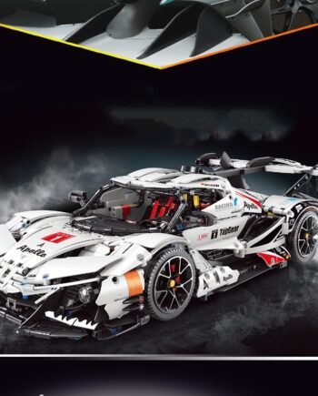 Purple Sports Car Galvanograph Small Particle Assembly Building Blocks Plastic