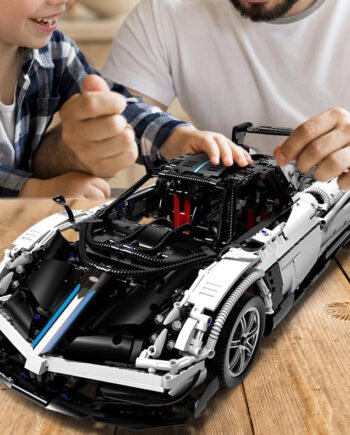 Static Version 18 Small Particle Assembly Intelligence Unit Blocks On Wheels Children's Toys