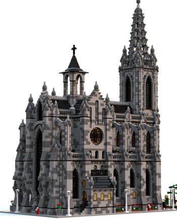 Street View Building Super Cathedral Is Compatible With Puzzle Toys